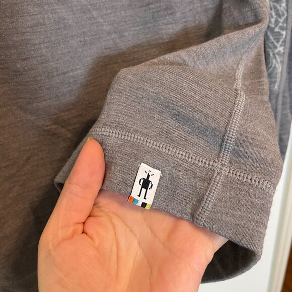 SMARTWOOL Merino 250 Crossover Neck Turtleneck Mock Knit Top \\ M - Picture 6 of 9